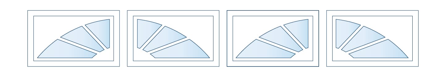 Gliderol Sunburst window insert design