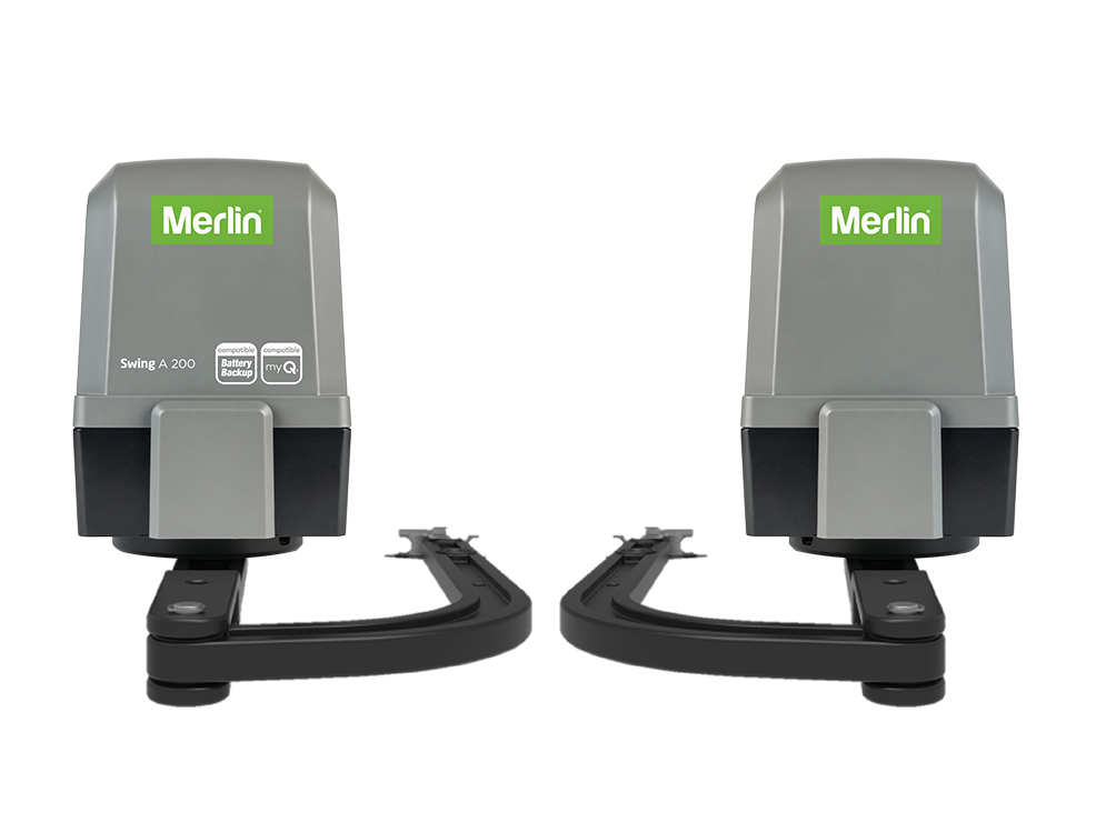 Merlin Swing A 200 articulated arm double swing gate opener for acreage properties Toowoomba