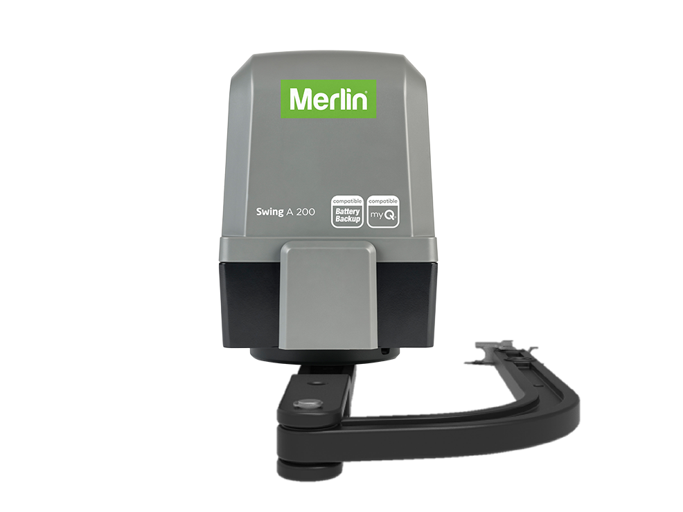 Merlin Swing A 200 articulated arm single swing gate opener Toowoomba residential