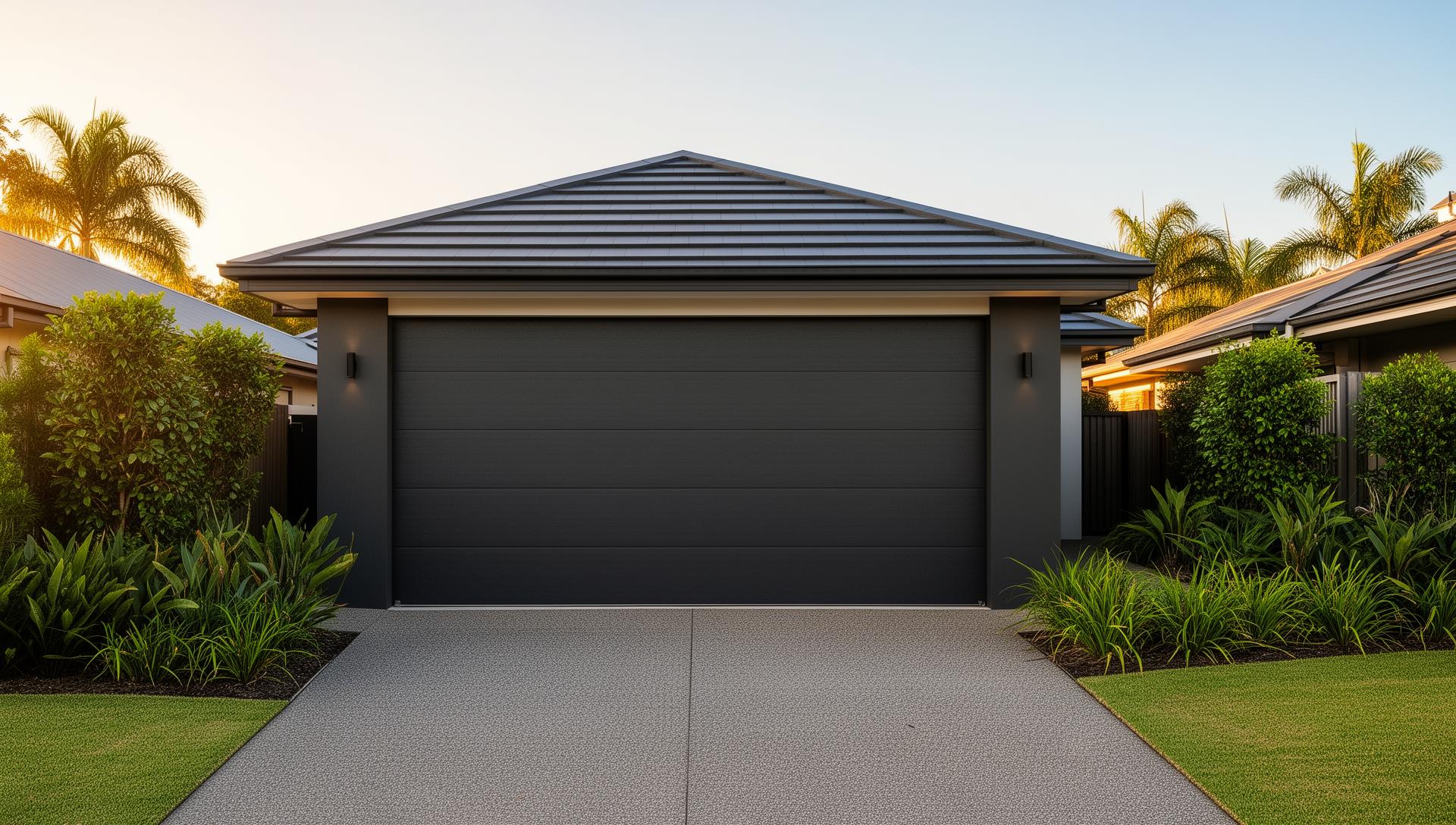 New sectional garage door installed on a Toowoomba home