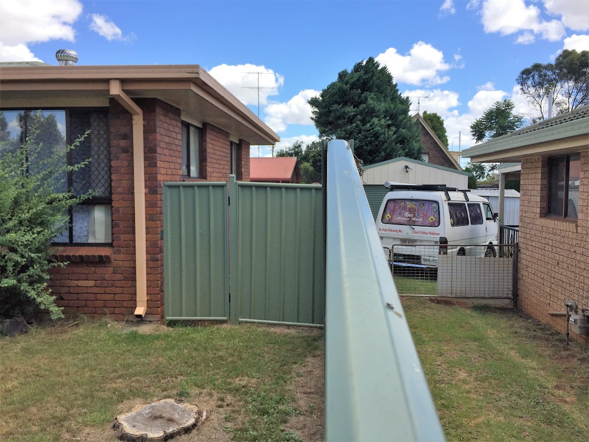 New Colorbond driveway gate installed on a Warwick property